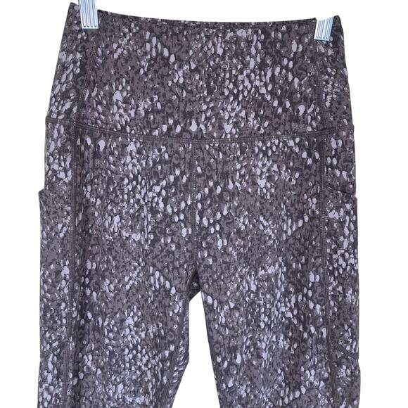 VARLEY Sz S Let's Go Leggings High-Rise Pocket Shadow Blush Snakeskin Print - Picture 4 of 16